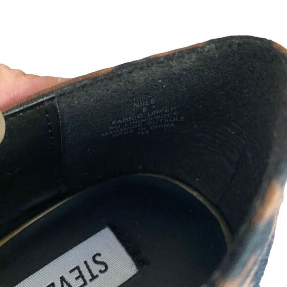 NEW Steve Madden | Niile Leopard Print Peep Toe Stilettos, Size 8 - Picture 9 of 9